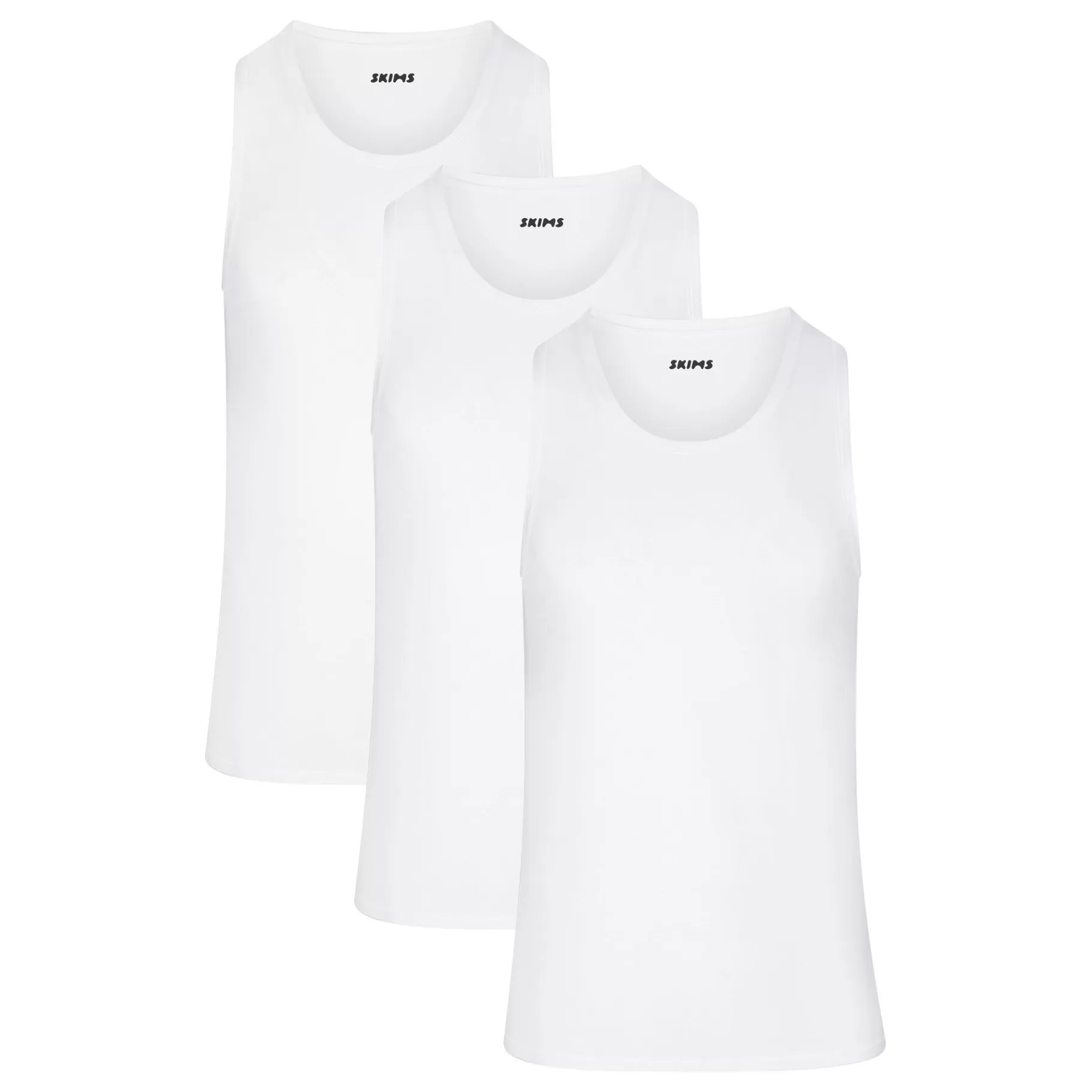 Skims tees & tanks* STRETCH MENS TANK 3-PACK | CHALK