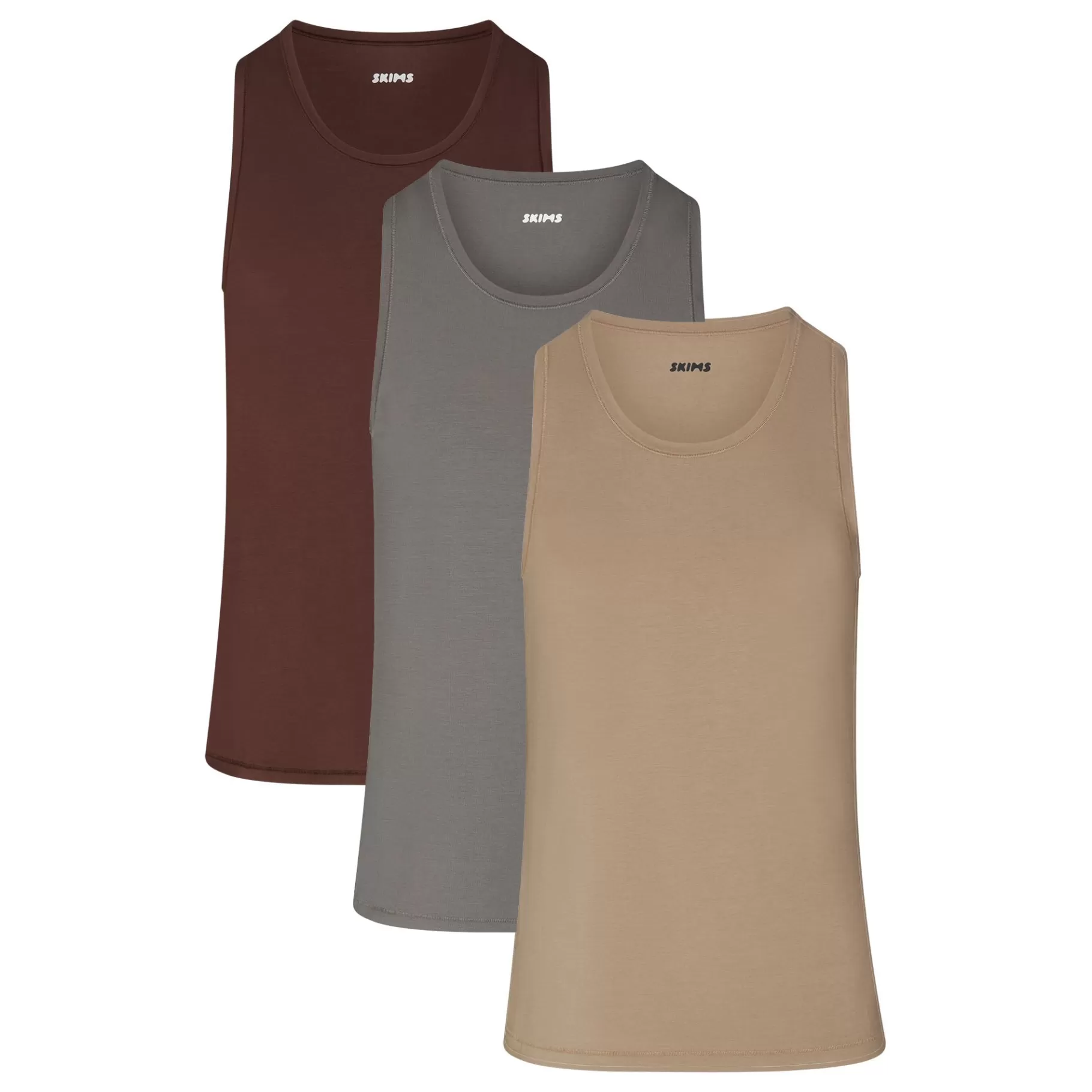 Skims tees & tanks* STRETCH MENS TANK 3-PACK | DESERT MULTI DESERT+MULTI