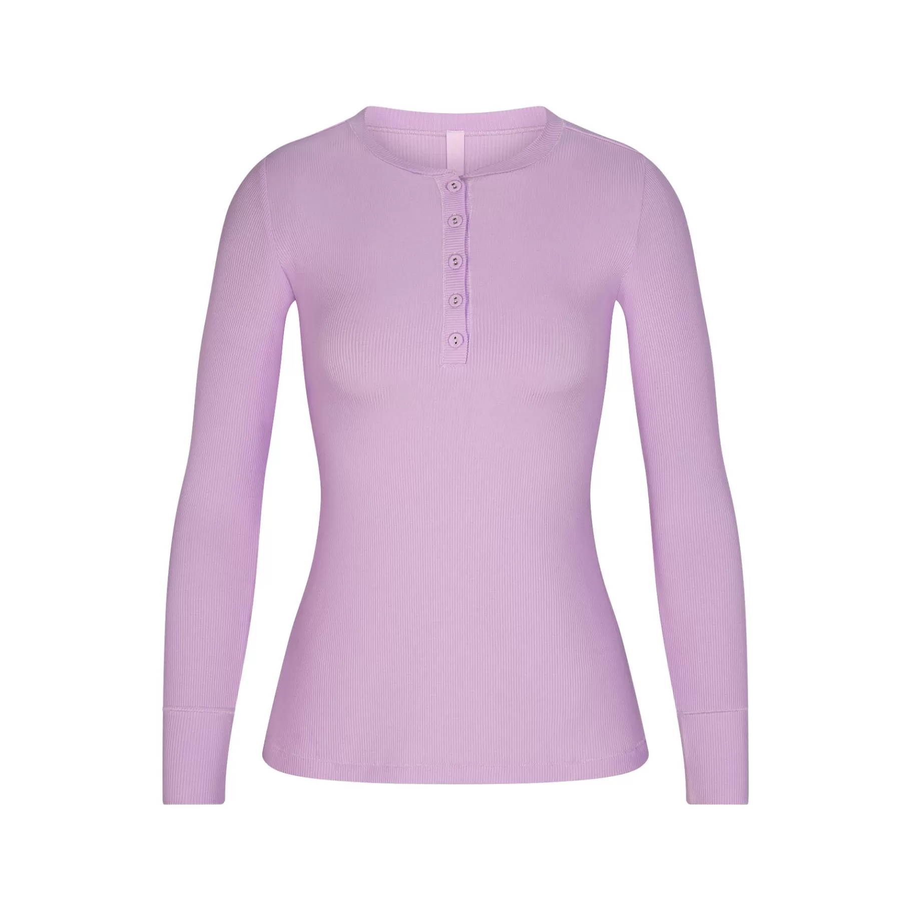 Skims soft lounge*SOFT LOUNGE LONG SLEEVE HENLEY | SUGAR PLUM SUGAR+PLUM