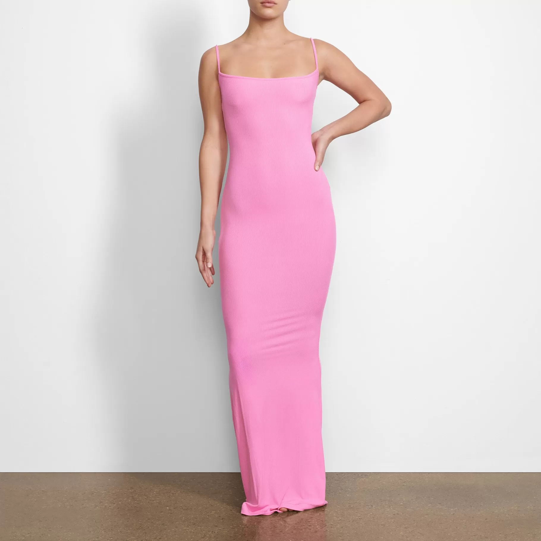 Skims soft lounge*SOFT LOUNGE LONG SLIP DRESS | BUBBLE GUM BUBBLE+GUM