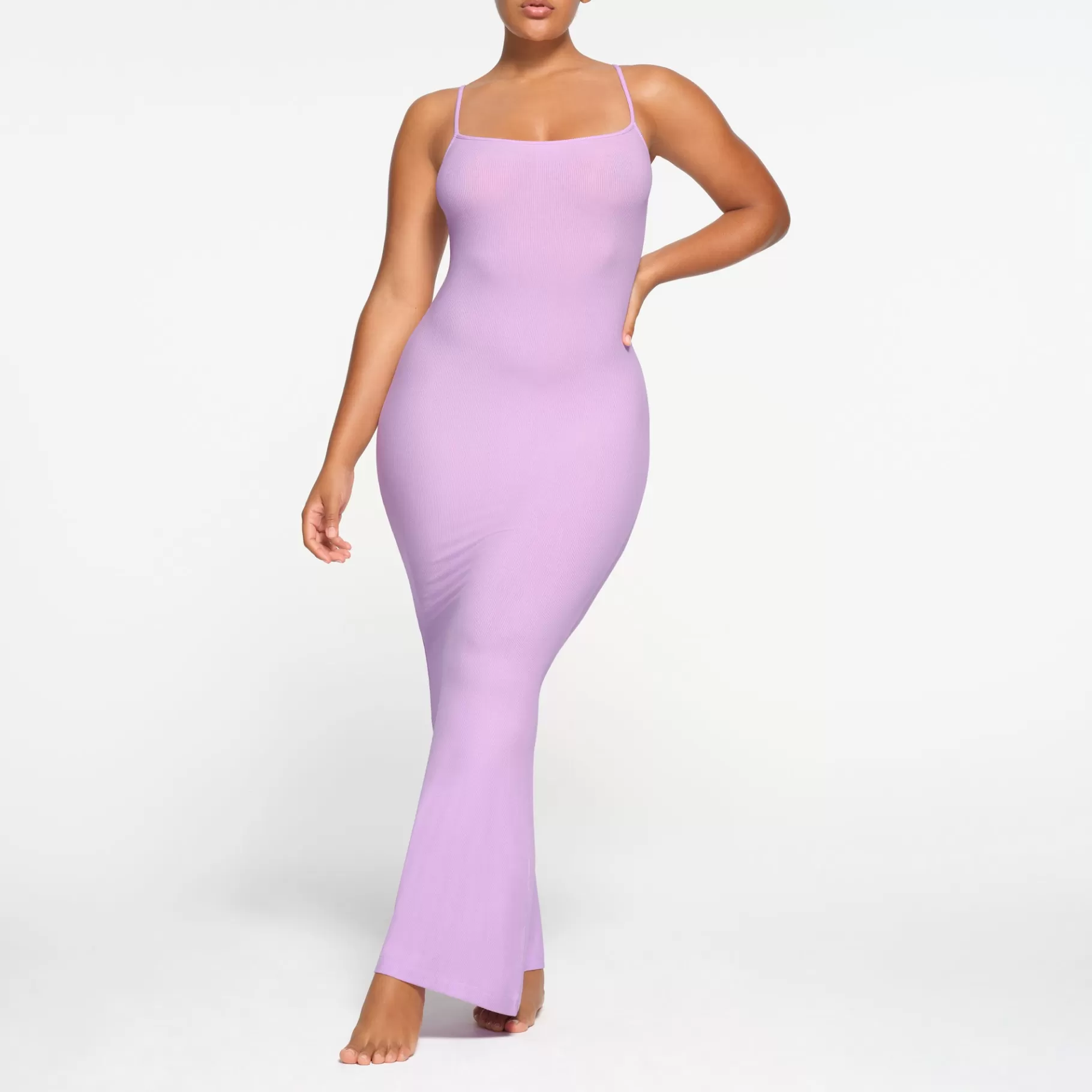 Skims soft lounge*SOFT LOUNGE LONG SLIP DRESS | SUGAR PLUM SUGAR+PLUM