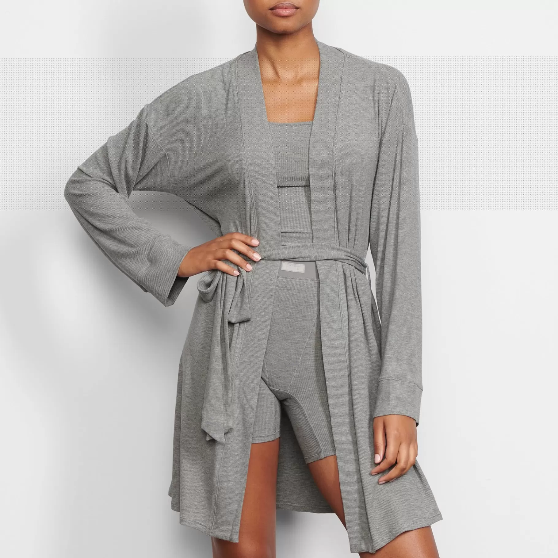 Skims soft lounge*SOFT LOUNGE ROBE | HEATHER GREY HEATHER+GREY