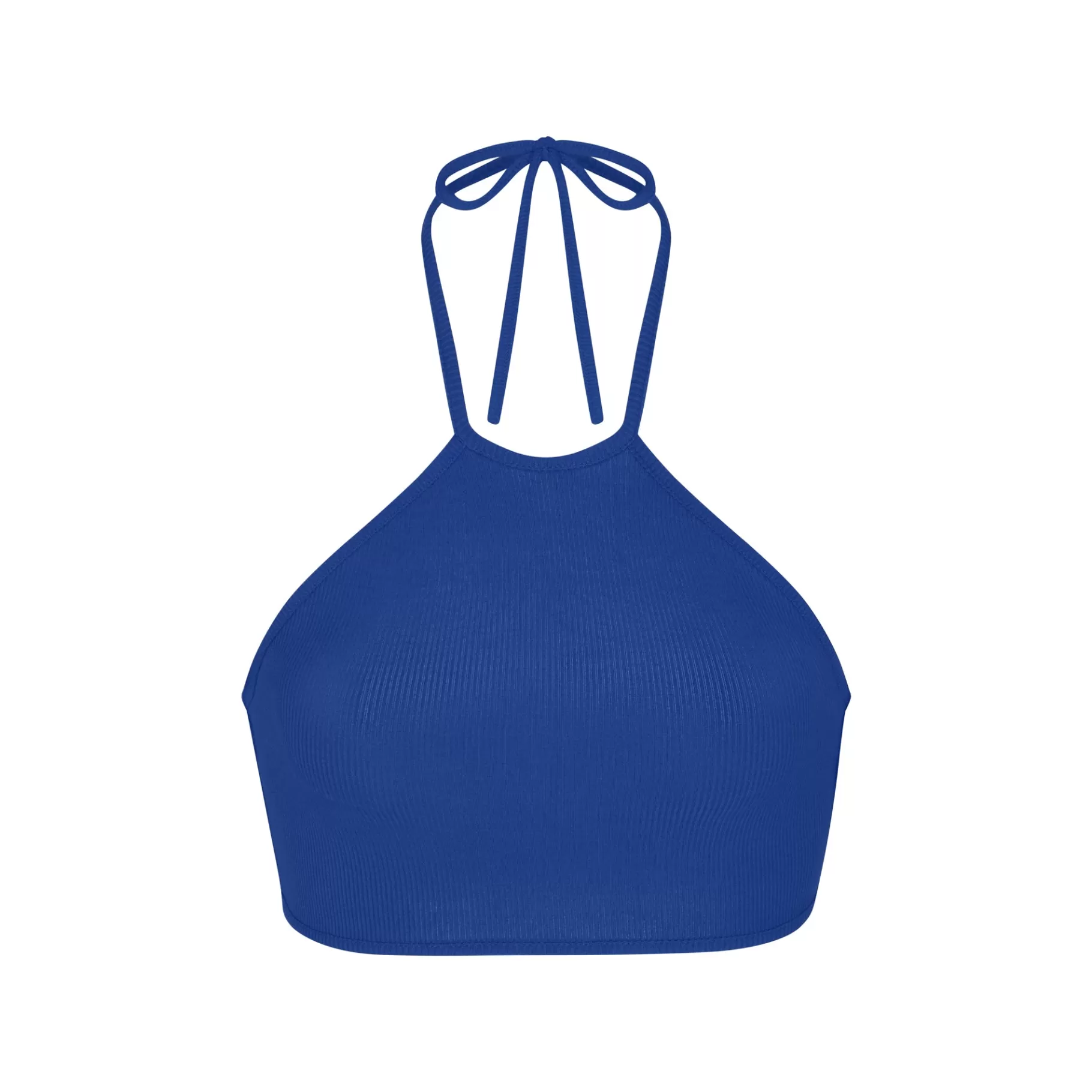 Skims soft lounge*SOFT LOUNGE SUPER CROPPED HALTER TOP | COBALT