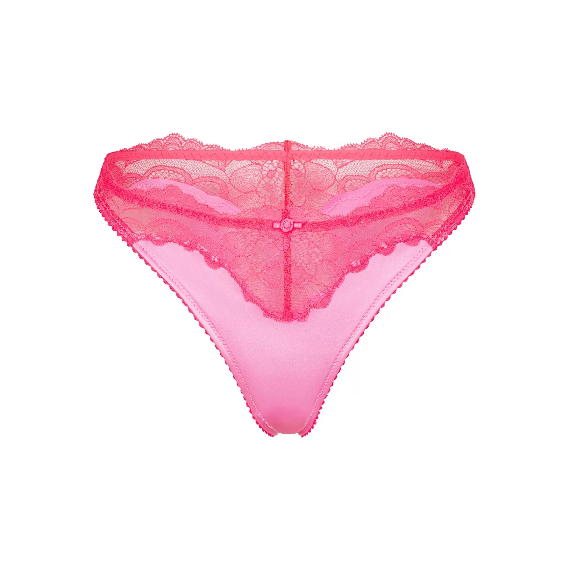 Skims cheeky underwear*STRETCH SATIN LACE BIKINI | NEON ORCHID NEON+ORCHID+MULTI