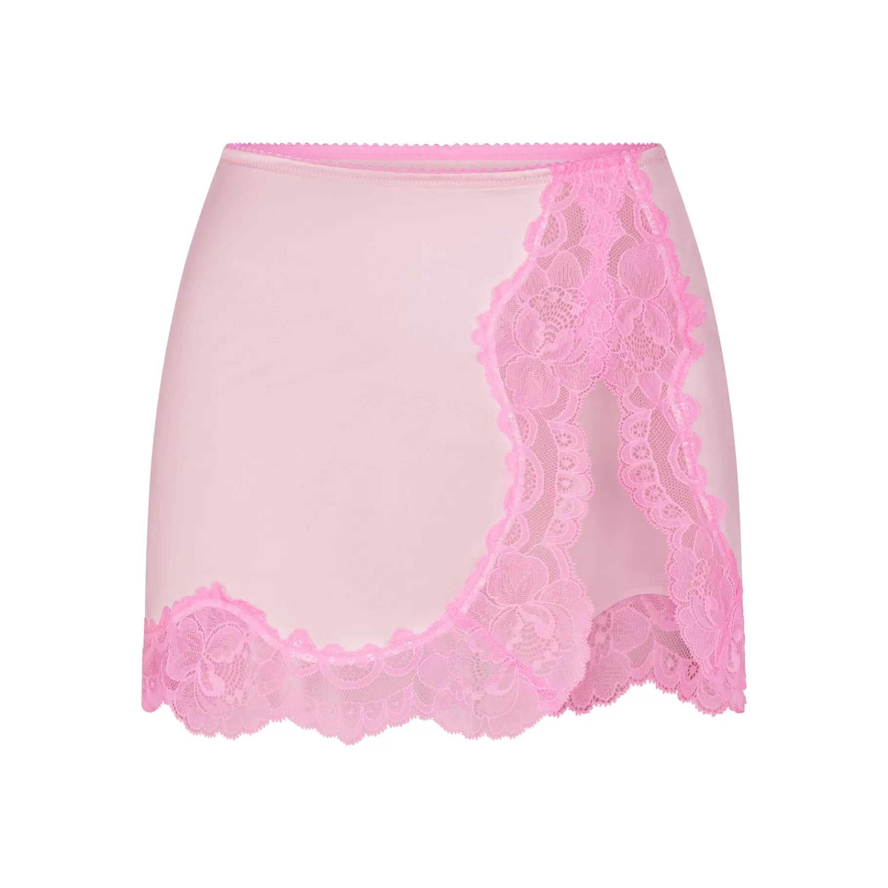 Skims skirts*STRETCH SATIN LACE LOW RISE SLIP SKIRT | CHERRY BLOSSOM CHERRY+BLOSSOM