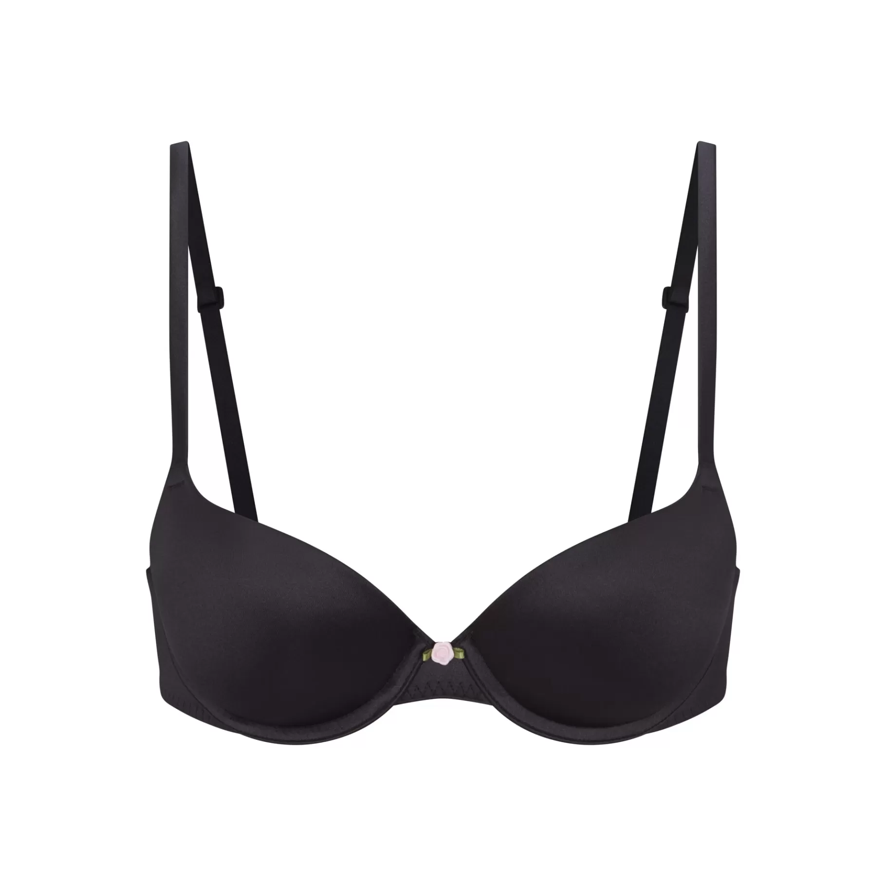 Skims push-up*STRETCH SATIN PUSH-UP BRA | ONYX