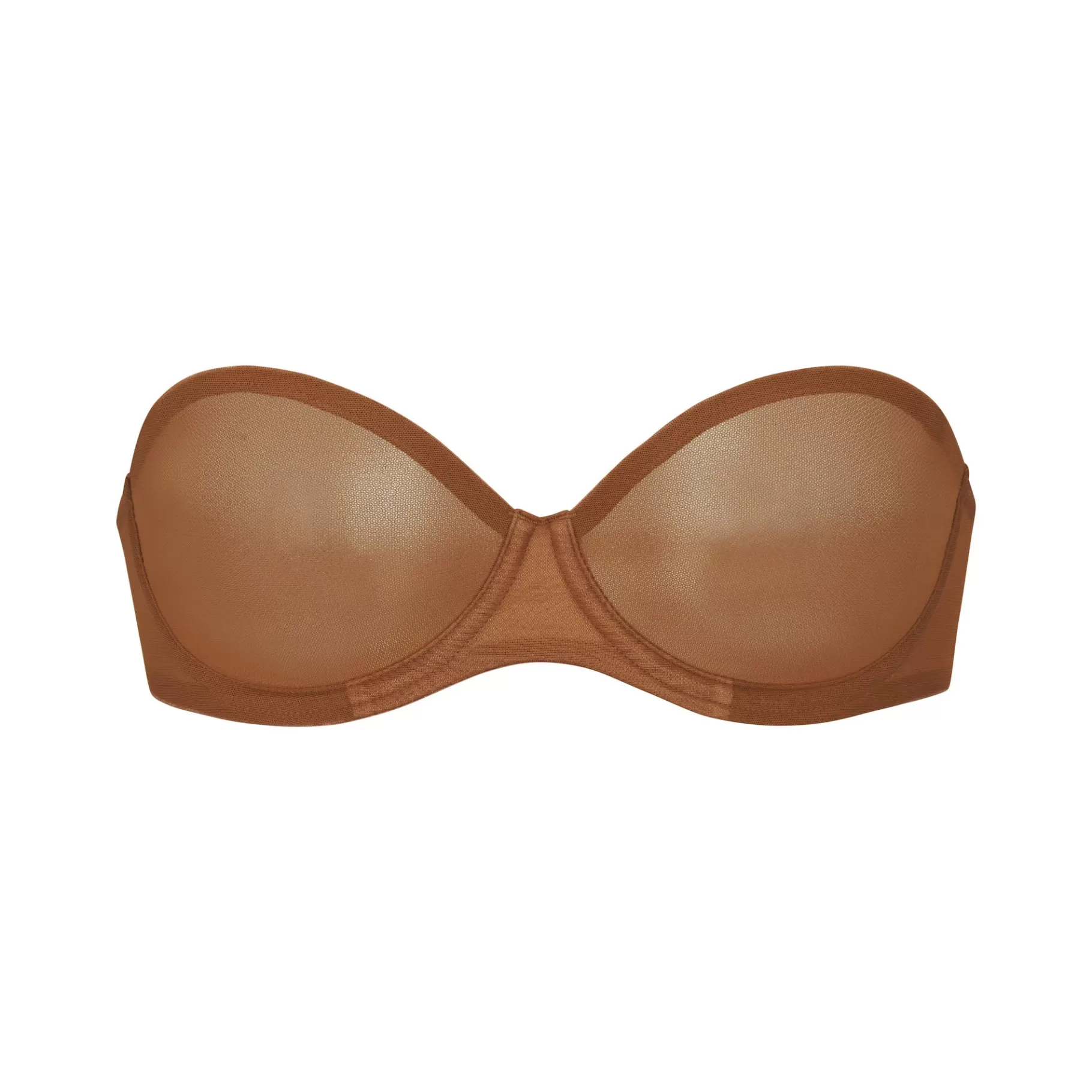 Skims unlined*ULTRA FINE MESH STRAPLESS BRA | BRONZE