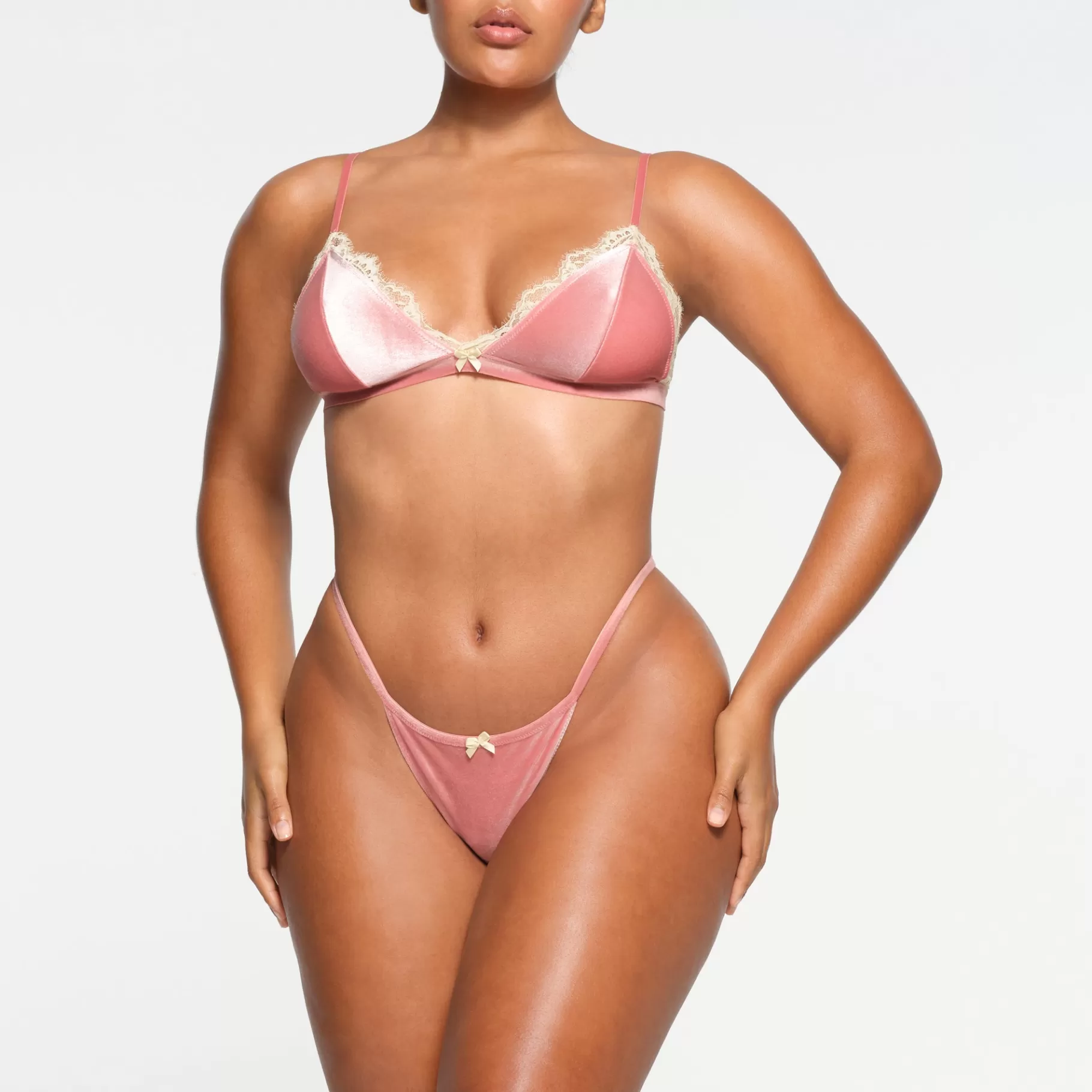 Skims cheeky underwear*VELVET LACE BIKINI | TERRACOTTA