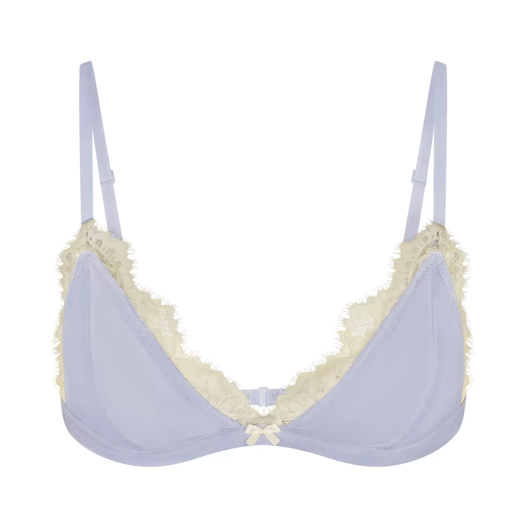 Skims triangle*VELVET LACE TRIANGLE BRALETTE | PERIWINKLE