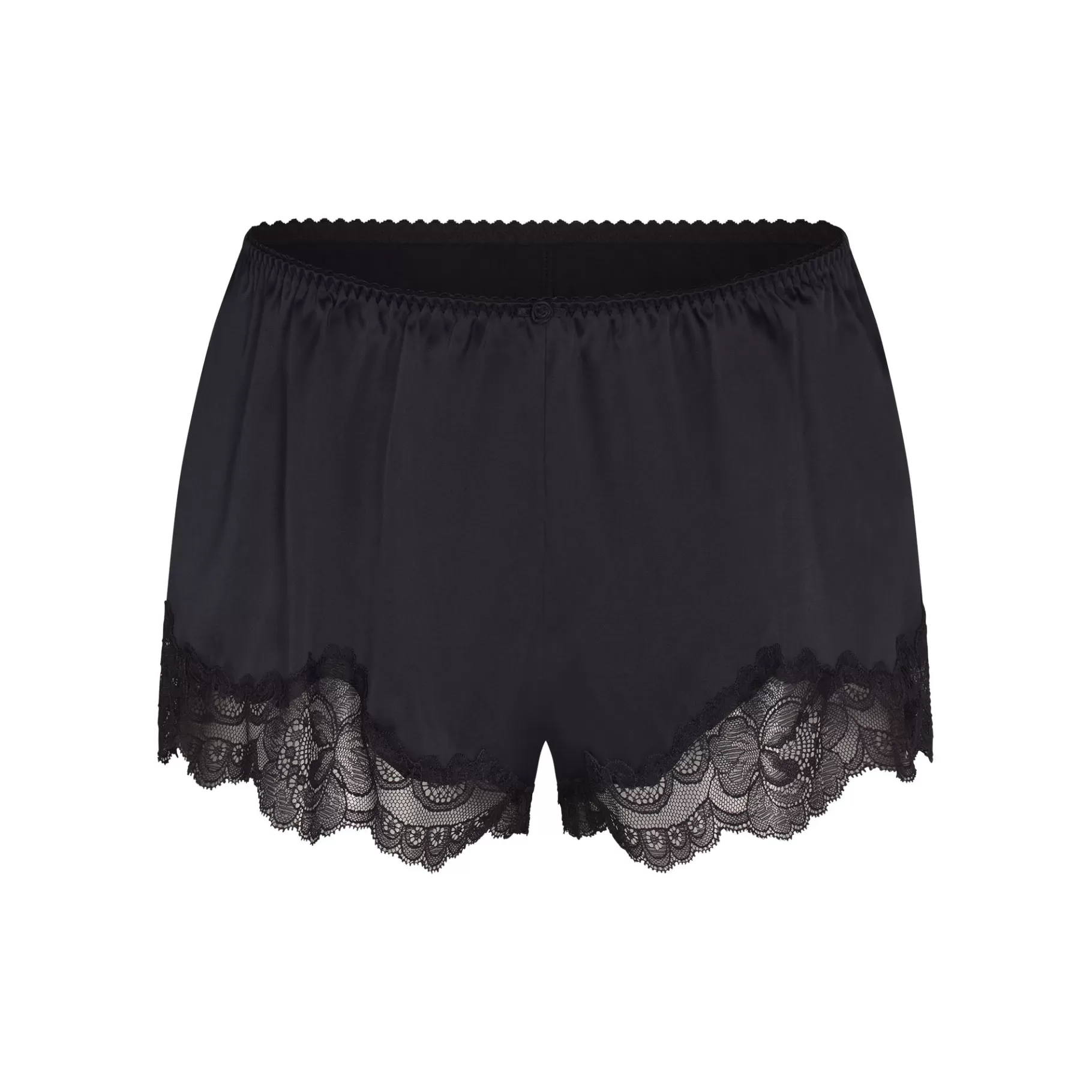 Skims shorts*WOVEN SHINE LACE TAP SHORT | ONYX